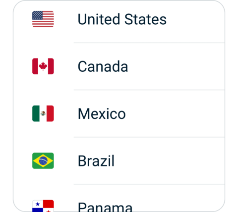 Shadowsocks China VPN connect step 2, choose VPN server location